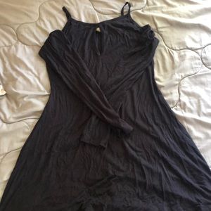 Black cut-out dress